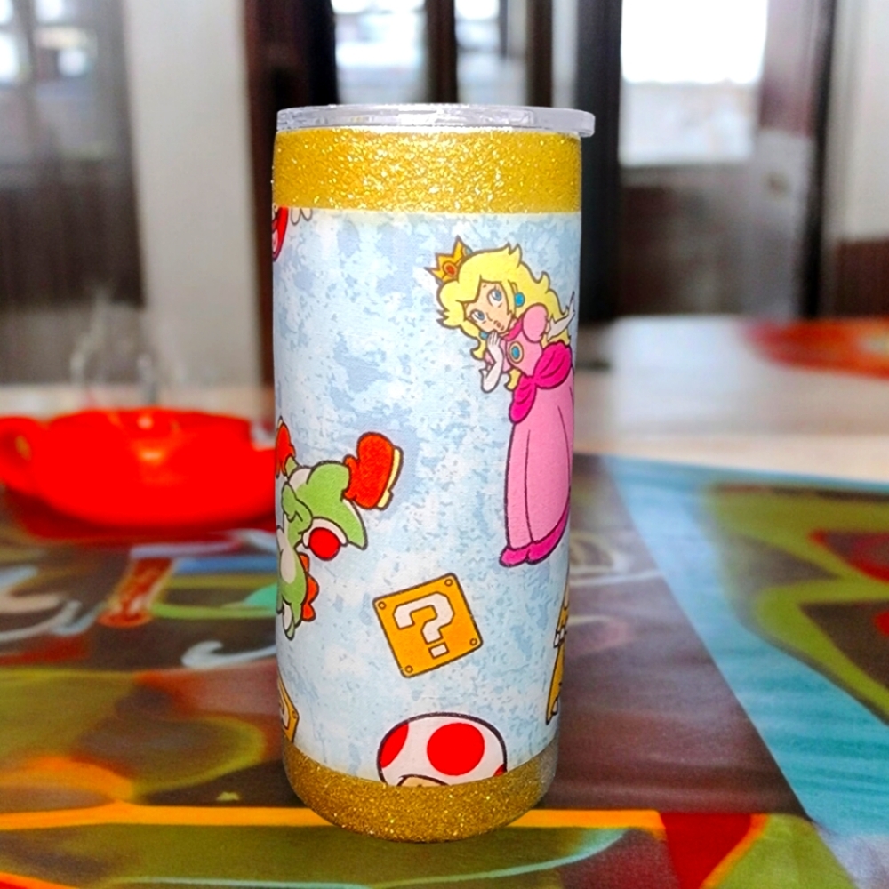 Super Mario/15oz Handcrafted Tumbler